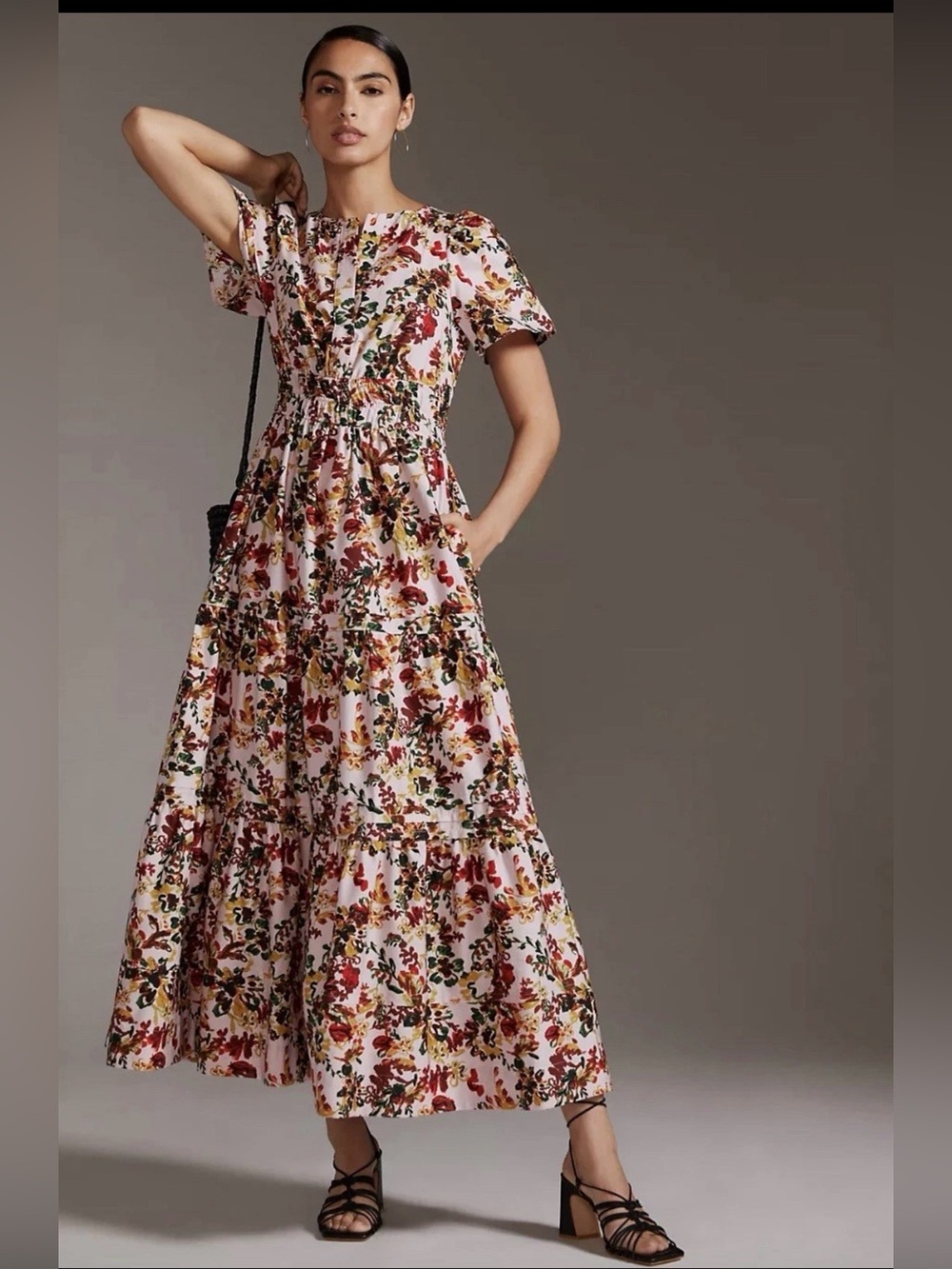 Anthropologie Somerset Maxi floral Dress Sz XL EXCELLENT
